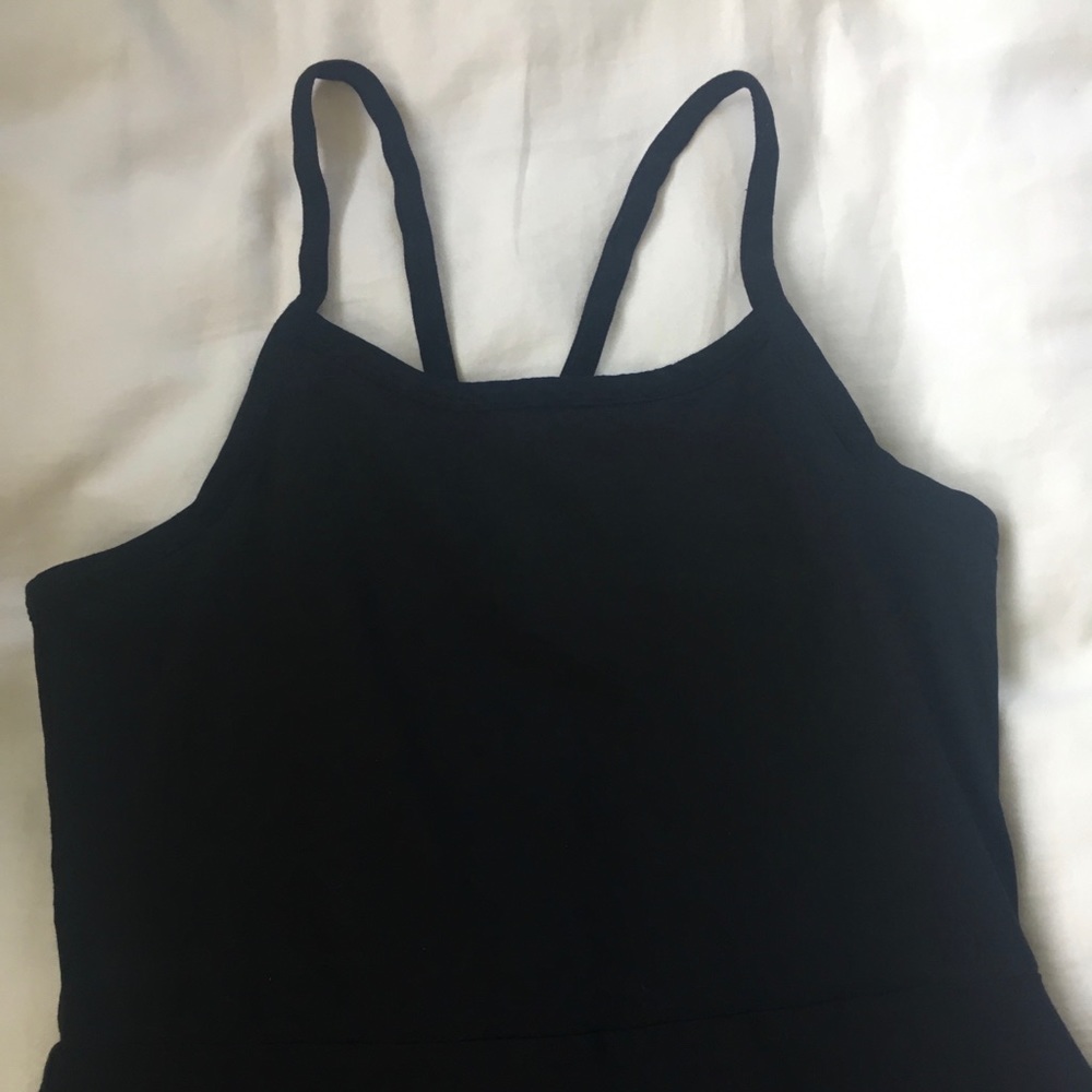 Pact Black Maxi Dress with shelf bra and pockets